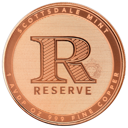 Scottsdale Reserve 1 AVDP oz Copper .999 Fine Round