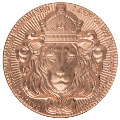 Scottsdale Lion Stacker® 1 oz Copper Round