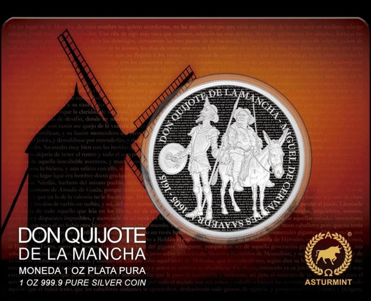 2026 Cameroon 1 oz Silver Don Quijote de la Mancha- Blister Pack