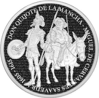 2026 Cameroon 1 oz Silver Don Quijote de la Mancha- Blister Pack