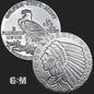 1/10 oz Incuse Indian Fractional Silver Round