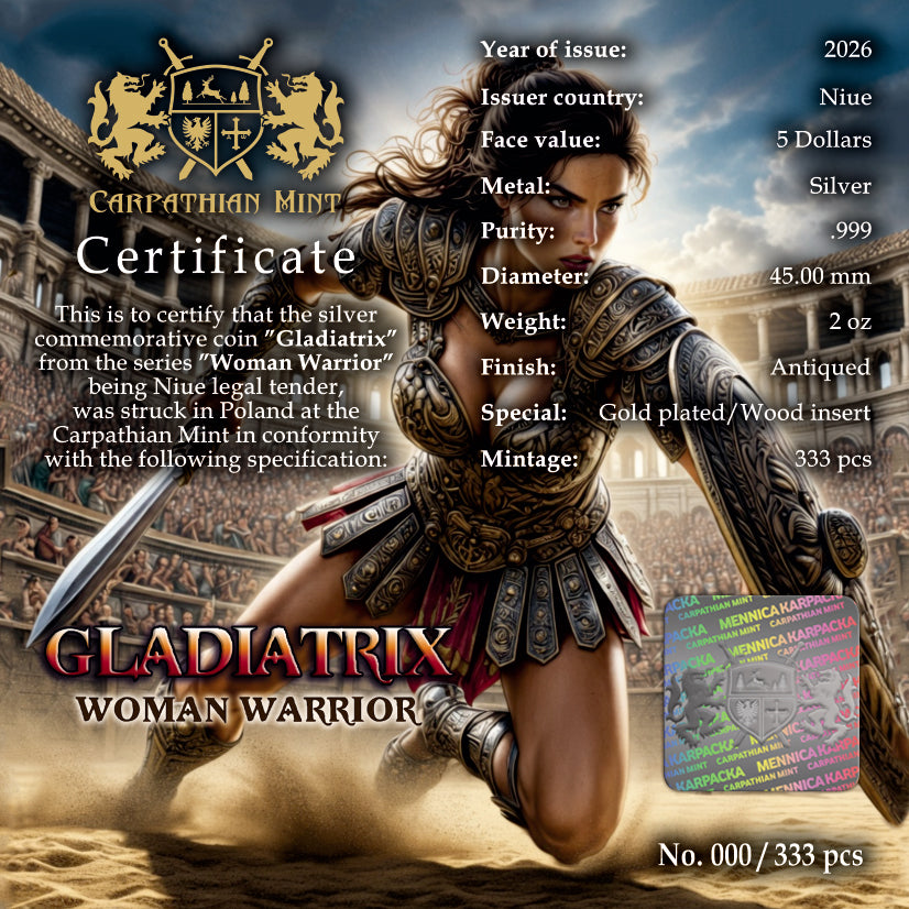 2026 $5 Niue Island Gladiatrix